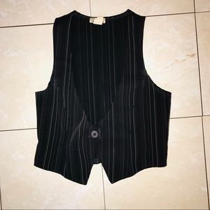 Charcole pin-stripe woman vest